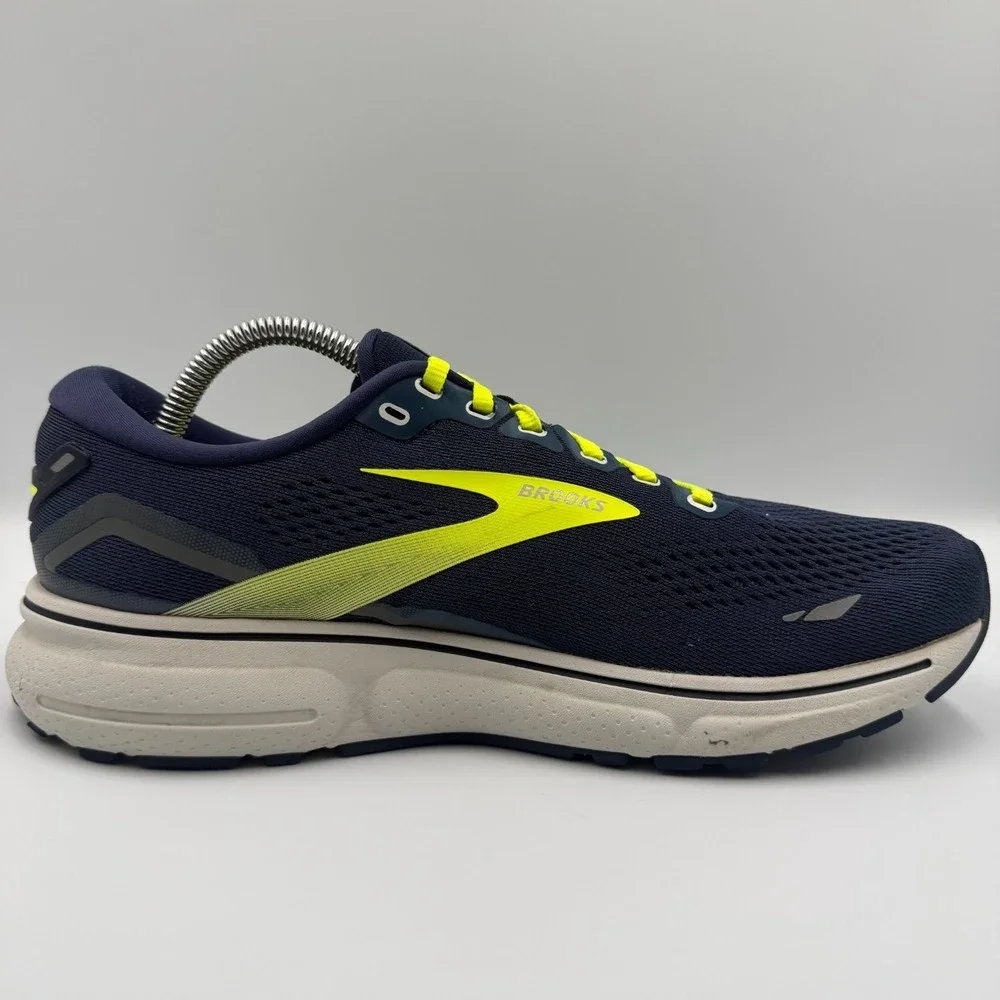 Brooks Ghost‎ 15 Blue Yellow Running Shoes Sneakers Men's Size 9 D 1103931D429